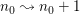 $ n_0\leadsto n_0+1 $ $ n_0\leadsto n_0+1 $