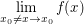 $ \lim_{x_0 \not=x \to x_0}f(x) $