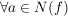 $ \forall a\in N(f) $