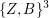 $ \{Z,B\}^3 $ $ \{Z,B\}^3 $
